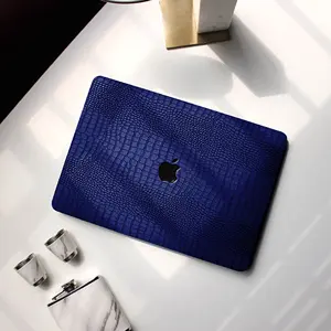 Jazz Blue-funda de cocodrilo para portátil, funda protectora única para MacBook Air 13, MacBook Pro 13, 16, 15, regalo