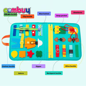 ของเล่นการศึกษาสำหรับฝึกประสาทสัมผัสสำหรับเด็กกระดานยุ่งให้ความรู้สึกเงียบสงบหนังสือสีสันสดใส - Product Image 6