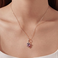 OEM Vente en gros Plata 925 Sterling Silver Gemstone Pendant Charm Designer Luxury Bracelet Animal Jewelry Making Glass Snake Charms