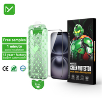 Kit d'alignement automatique, installation facile, protection d'écran mobile sans bulles, verre trempé pour iPhone 18 17 16 15 14 Pro Max