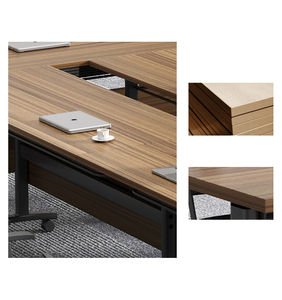 Modular Wood Foldable Conference Room <strong>Table</strong> Set Meeting Training Room <strong>Table</strong> <strong>Table</strong> De Runion Pliable <strong>Mesa</strong> De Conferencia - Product Image 6