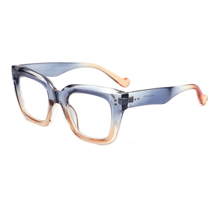 Modische Lesebrille mit Großem Rahmen Farbverlauf Anti-Blaulicht-Filter für Männer und Frauen Übergroß<span class=keywords><strong>e</strong></span> Lesebrillen - Product Image 2