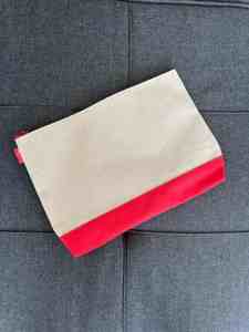 Bolsa de Lona Gruesa con Cierre y Patrón Geométrico, 9"H x 12"L x 2"D, Portátil para el Trabajo, el Hogar o Viajes - Product Image 6