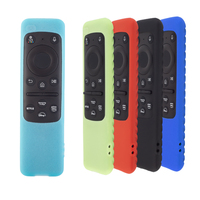 Funda de Silicona para Control Remoto Solar Samsung BN59-01432A/BN59-01432J, Código Fijo, con Brillo Luminoso en la Oscuridad