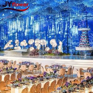 Rama de Hojas Verdes Artificiales Realistas de Nuevo Diseño JY, Material de Tela de Ficus Lyrata, Decoración para Bodas, Hogar, <span class=keywords><strong>Restaurante</strong></span> y Jardín - Product Image 4