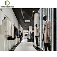 Meilleures idées de design d'intérieur pour les magasins de vêtements avec des motifs 3D, magasin d'aubaines de vêtements de luxe, magasin de vêtements pour hommes