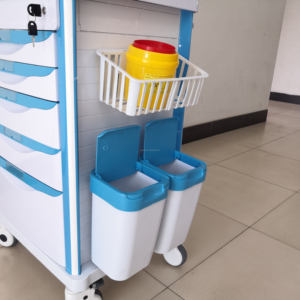 EUR Chariot d'urgence PET de super qualité Offre Spéciale ABS Chariot d'anesthésie Chariot d'hôpital Fournitures - Product Image 4