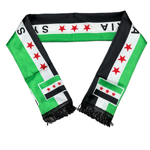 カスタムシリアスカーフ卸売 15*135cm シリア建国記念日ギフト シリア国旗スカーフ アウトドア用 - Product Image 2