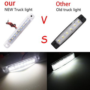 Nouvelle Feu de Position Latéral pour Camion et Remorque en ABS+LED de Haute Qualité, 12V-24V, avec 8 LED pour Pare-chocs, pour Rétrofit/Amélioration - Product Image 5
