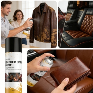 <span class=keywords><strong>Peinture</strong></span> en <span class=keywords><strong>aérosol</strong></span> multi-usages 400 ml pour vinyle et tissu <span class=keywords><strong>automobile</strong></span>, pour voiture, sac en cuir, chaussures, canapé - Product Image 4