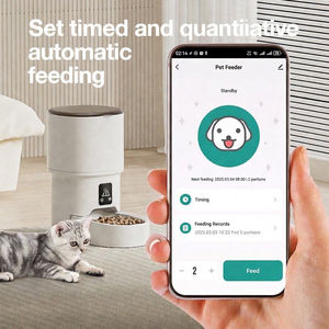 Distributeur automatique de nourriture pour animaux de compagnie avec logo personnalisé, distributeur intelligent de nourriture pour animaux de compagnie avec écran LCD, bols et distributeurs de nourriture pour animaux de compagnie - Product Image 4