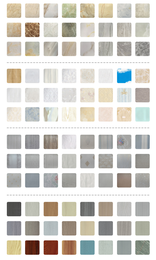 all kinds of  colors