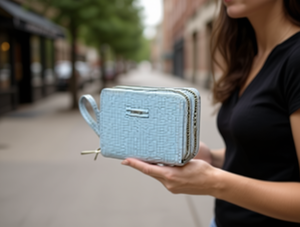 Portafoglio da Donna in Pelle Sintetica Microfibra con Doppia Cerniera, Formato Piccolo, per Uso Quotidiano - Product Image 2