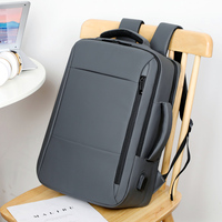 Sac à dos pour ordinateur portable unisexe en polyester noir/gris de haute qualité TIN DUC, motif chêne mousseux urbain, avec fermeture éclair, housse personnalisée durable pour