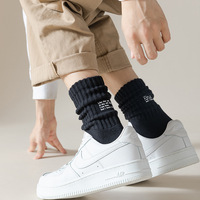 Calzini a Costine Personalizzati OEM Jingwen con Patch Designer, Tonalità Terra, Estetica Streetwear, in Cotone per Uso Quotidiano Casual