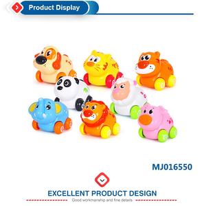 <span class=keywords><strong>Voiture</strong></span> jouet en plastique à <span class=keywords><strong>friction</strong></span> animal pour enfant et bébé, série de voitures à inertie avec forme de dessin animé, 8 pièces, meilleure vente - Product Image 3