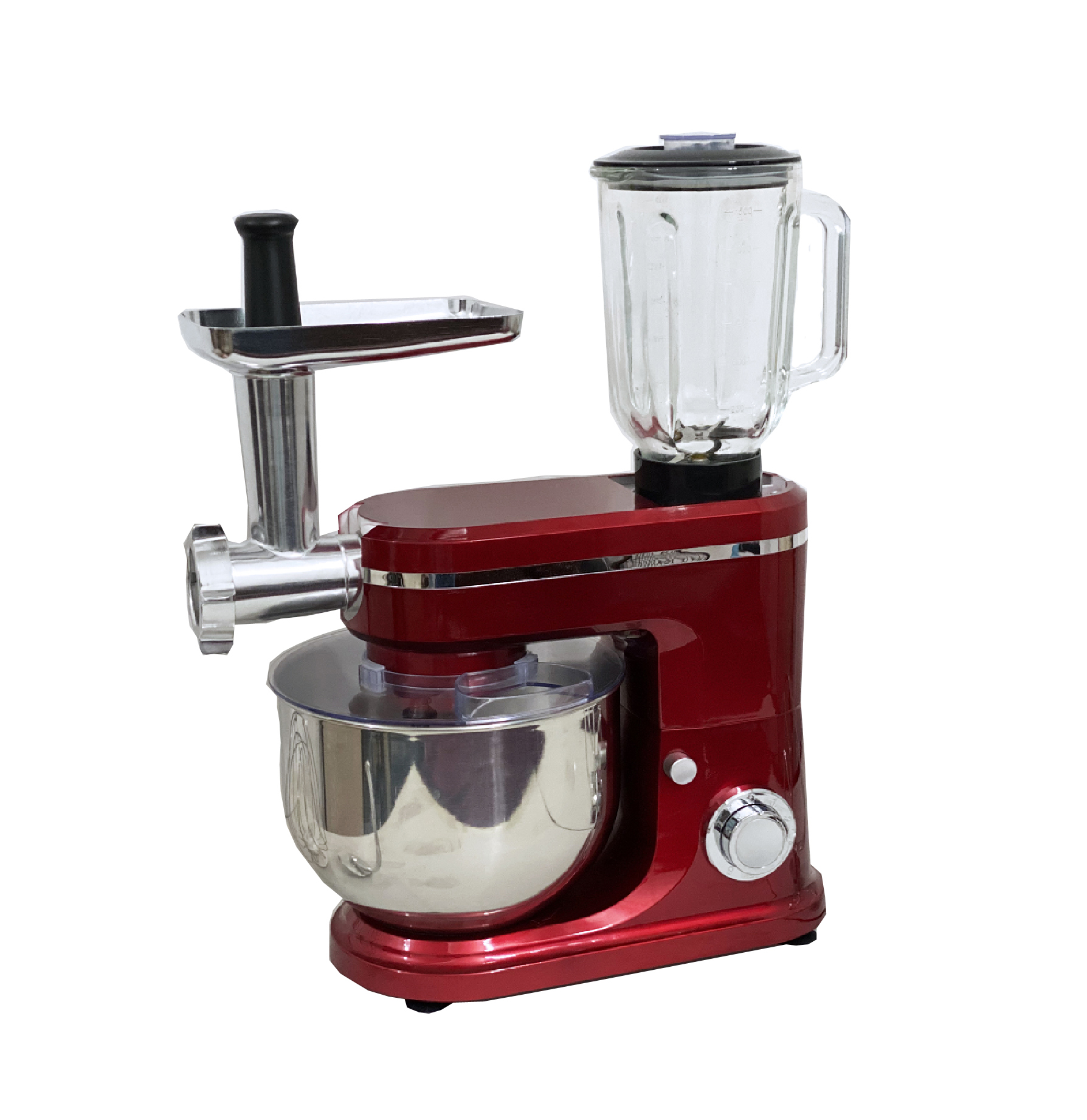 Hochleistungs-6-Gang-Power-1500-W-Mixer mit Edelstahls chale 3-in-1-Standmixer mit Teig haken Elektrischer Hand mixer