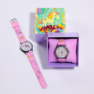 Orologio al Quarzo per Bambini con Personaggi dei Cartoni Animati, Orologio da Polso per Ragazzi e Ragazze con Confezione Regalo, Elegante Orologio in Pelle per Regali di Compleanno - Product Image 2