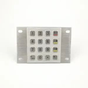 Fabrika toptan 4X4 sayısal Ttlock Nfc erişim kontrol Ip68 Metal tuş takımı Wiegand 16 tuşları