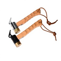 Marteau de camping multifonctionnel en fer portable pour tente et toitier, idéal pour le camping et les travaux de fer.