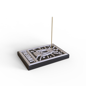 OEM parfum aromatique parfum carte de tarot L'Ermite en céramique portable bâton d'encens support de plateau <span class=keywords><strong>plaque</strong></span> collecteur de cendres support de brûleur - Product Image 3