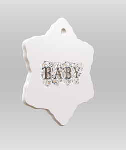 Adorno de porcelana con diseño de copo de nieve, recuerdo para agentes inmobiliarios, regalo navideño y decoración de invierno para el hogar, modelo 2026 - Product Image 1