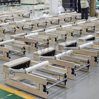 Reformadores plegables de uso doméstico de la marca Tmax, carpeta de Pilates reformador de madera de roble o arce