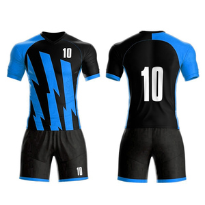 OEM Custom Sublimation Soccer Jersey Uniform Set Unisex 100% Polyester Logo Printed Sportswear Wholesale - Product Image 6