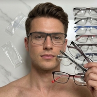 Déstockage : Montures Optiques Métalliques Mixtes Hommes/Femmes, Petites Quantités Minimales de Commande, Montures de Lunettes pour Verres Correcteurs