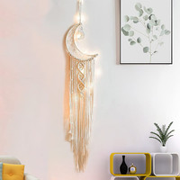 2022 OEM ODM bohème macramé capteur de rêves tenture murale décoration de la maison respirant tissé tapisserie lune caractéristique pour Textile à la maison