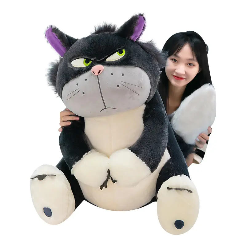 Personalizzato lucifero mostro gatto bambole di compleanno per bambini cuscino peluche giocattoli bambola di peluche