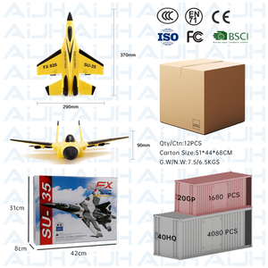 <span class=keywords><strong>เครื่องบิน</strong></span>บังคับวิทยุ AiJH FX-820 รุ่น Epp Foam Jet Glider Fighter สีเหลือง <span class=keywords><strong>SU</strong></span> <span class=keywords><strong>35</strong></span> ของเล่นเครื่องบินบังคับวิทยุที่ทนทาน - Product Image 6