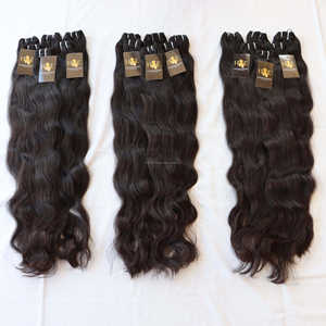 Mechones de pelo indio virgen 100% Natural, cutícula alineada, venta al por mayor - Product Image 1