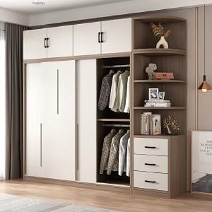 Armoire nordique solide simple de conception moderne de luxe <span class=keywords><strong>OSB</strong></span> pour des dames support libre de stockage de tissu <span class=keywords><strong>OSB</strong></span> pour l'appartement de plain-pied - Product Image 1
