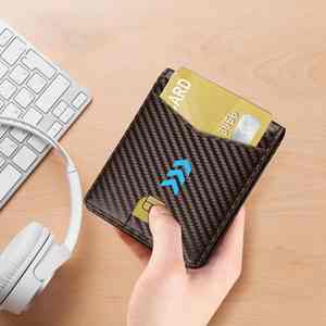 Luxury Men <b>RFID</b> Blocking Credit Cards Holder Minimalist Ultra-thin <b>Wallet</b> with ID Window - Product Image 5