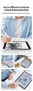 <span class=keywords><strong>Stylet</strong></span> actif en métal WKZP023A avec port de charge dissimulé pour <span class=keywords><strong>iPad</strong></span> 11e/10e/9e/8e/7e/6e génération, prend en charge la fonction effaçable - Product Image 3