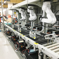 Petit robot collaboratif à 6 axes, moteur PLC, charge utile de 1 kg, construction en aluminium pour les scénarios de construction et d'agriculture - Marque Fanuc