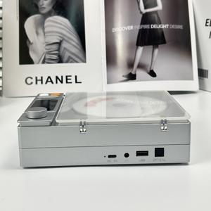 Gramophone rétro <span class=keywords><strong>Lecteur</strong></span> <span class=keywords><strong>CD</strong></span> <span class=keywords><strong>intégré</strong></span> Haut-parleur BT <span class=keywords><strong>Lecteur</strong></span> de musique <span class=keywords><strong>portable</strong></span> Bayinhe - Product Image 5