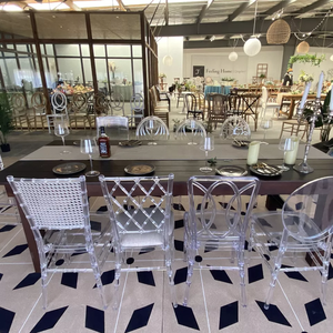 Silla <span class=keywords><strong>de</strong></span> apilamiento <span class=keywords><strong>para</strong></span> eventos, respaldo completo, línea Vertical, Prisma, cristal acrílico, hielo - Product Image 2