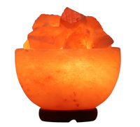 Lampe en sel rose de l'Himalaya naturel, lampe en sel cristallin sculptée à la main, décoration d'intérieur, veilleuse