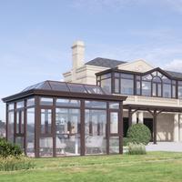 Grandes vérandas résistantes aux ouragans, structure en aluminium, kit quatre saisons, véranda extérieure résidentielle, maison en verre