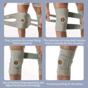 Rodillera con Correa <span class=keywords><strong>de</strong></span> Compresión y Soporte <span class=keywords><strong>de</strong></span> Resorte para Estabilizar el Hueso <span class=keywords><strong>de</strong></span> la <span class=keywords><strong>Rodilla</strong></span>, el Rótula y la Lesión del <span class=keywords><strong>Menisco</strong></span> - Product Image 6