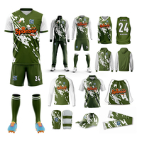 Tenues de football personnalisées pour équipes, anti-humidité, avec impression par sublimation pour jeunes
