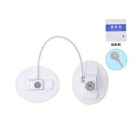 Verrou de réfrigérateur avec clé, sécurité enfant, ABS+acier inoxydable+alliage de titane, 26*6cm, 63g, logo personnalisé, OEM/ODM disponible