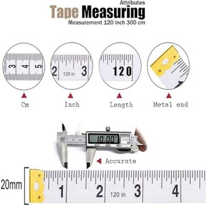 Ruban de mesure corporel personnalisable en PVC ABS souple de 60 pouces (19 mm) pour la <span class=keywords><strong>couture</strong></span> de vêtements, règle de <span class=keywords><strong>couture</strong></span> impériale - Product Image 5