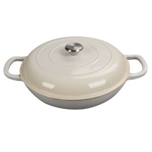 Casserole peu profonde <span class=keywords><strong>en</strong></span> <span class=keywords><strong>fonte</strong></span> antiadhésive 40 cm, ensemble standard <span class=keywords><strong>en</strong></span> <span class=keywords><strong>fonte</strong></span>, casserole de four avec couvercle - Product Image 2