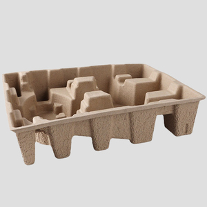 Biodegradable Ecológico Bagazo <span class=keywords><strong>Caña</strong></span> de azúcar Pulpa Moldeada Forma Perfume Envase cosmético Embalaje Personalizar Bandeja de vino de lujo - Product Image 1