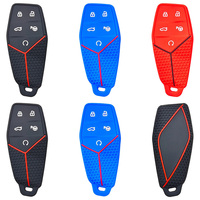 Étui de protection en silicone pour clé de voiture MG ONE à 5 boutons, accessoires pour entrée sans clé, coque de télécommande intelligente en caoutchouc, ensemble de pochettes