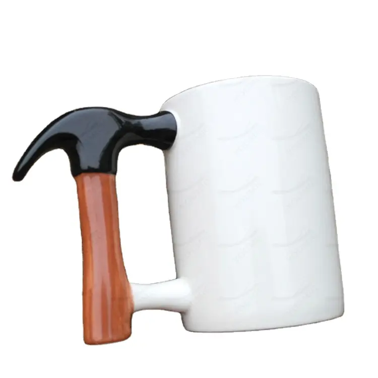 Hammer Handle Ceramic Coffee Mug cup, Custom Tool ceramic Mug