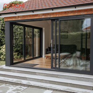 住宅住宅商業用ヘビーデューティーサーマルブレイク自動引き戸アルミパティオガラスドア - Product Image 6